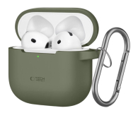 Etui na słuchawki Tech-Protect Silicone Hook do Apple AirPods 4. generacji Olive Green